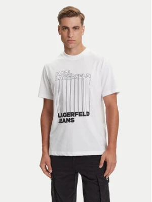Karl Lagerfeld Jeans T-Shirt A3M17002 Biały Regular Fit