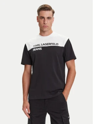 Karl Lagerfeld Jeans T-Shirt A3M17004 Czarny Regular Fit