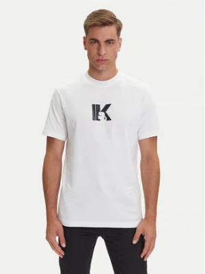 Karl Lagerfeld Jeans T-Shirt A3M17057 Biały Regular Fit