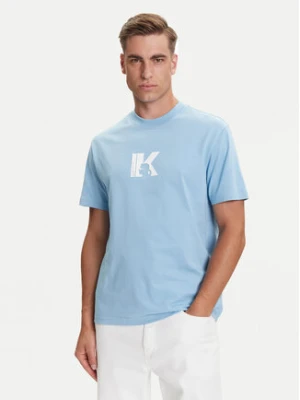 Karl Lagerfeld Jeans T-Shirt A3M17057 Błękitny Regular Fit