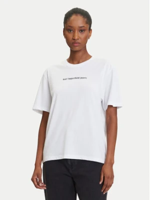 Karl Lagerfeld Jeans T-Shirt A3W17039 Biały Regular Fit