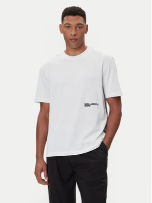 Karl Lagerfeld Jeans T-Shirt A4M17030 Biały Relaxed Fit