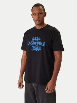 Karl Lagerfeld Jeans T-Shirt B1M17065 Czarny Regular Fit