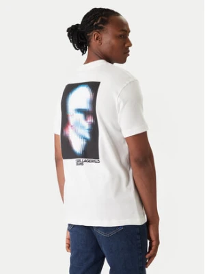 Karl Lagerfeld Jeans T-Shirt B1M17069 Biały Regular Fit