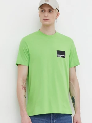 Karl Lagerfeld Jeans t-shirt bawełniany zielony