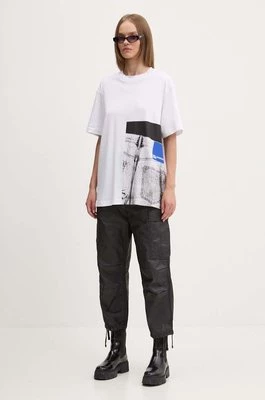 Karl Lagerfeld Jeans t-shirt bawełniany damski kolor biały 246J1706