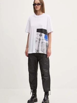 Karl Lagerfeld Jeans t-shirt bawełniany damski kolor biały 246J1706