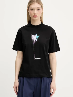 Karl Lagerfeld Jeans t-shirt bawełniany damski kolor czarny A3W17041