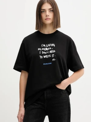 Karl Lagerfeld Jeans t-shirt bawełniany damski kolor czarny A4W17009
