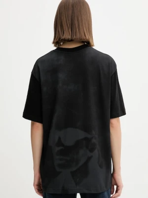 Karl Lagerfeld Jeans t-shirt bawełniany damski kolor czarny A4W17096