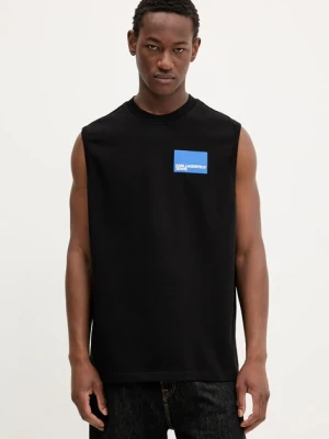 Karl Lagerfeld Jeans t-shirt bawełniany kolor czarny A2M17053