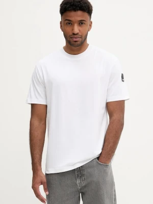 Karl Lagerfeld Jeans t-shirt bawełniany męski kolor biały gładki A3M17003