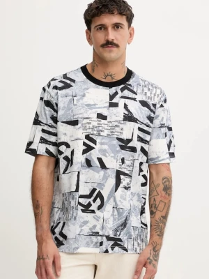 Karl Lagerfeld Jeans t-shirt bawełniany męski kolor szary wzorzysty A4M17031