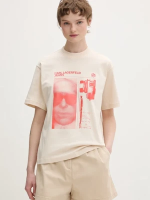 Karl Lagerfeld Jeans t-shirt damski bawełniany