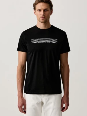 Karl Lagerfeld Jeans T-shirt męski bawełniany czarny