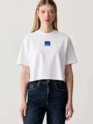 Karl Lagerfeld Jeans T-shirt damski bawełniany biały