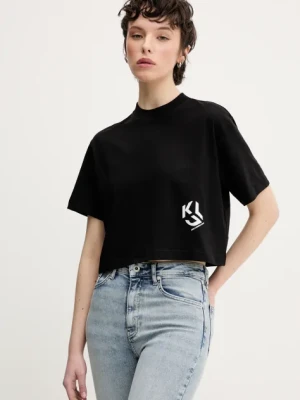 Karl Lagerfeld Jeans t-shirt damski kolor czarny A2W17076