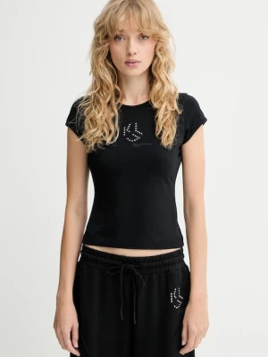 Karl Lagerfeld Jeans t-shirt damski kolor czarny A4W17018