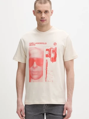 Karl Lagerfeld Jeans t-shirt męski bawełniany