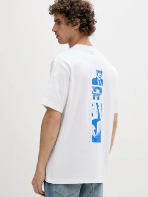 Karl Lagerfeld Jeans T-shirt męski bawełniany biały