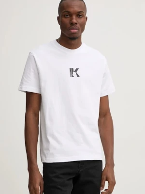 Karl Lagerfeld Jeans t-shirt męski bawełniany biały