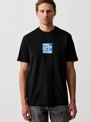 Karl Lagerfeld Jeans T-shirt męski bawełniany czarny