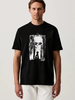Karl Lagerfeld Jeans T-shirt męski bawełniany