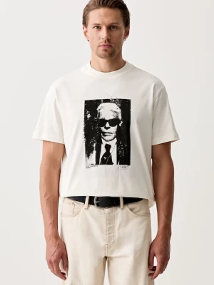 Karl Lagerfeld Jeans T-shirt męski bawełniany