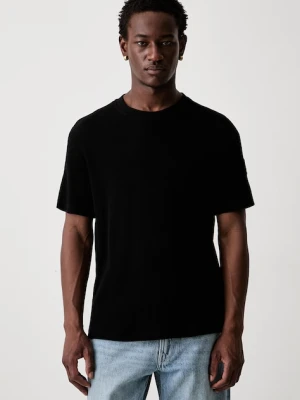 Karl Lagerfeld Jeans T-shirt męski bawełniany czarny