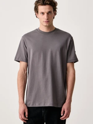 Karl Lagerfeld Jeans T-shirt męski bawełniany szary