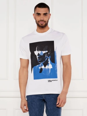 Karl Lagerfeld Jeans T-shirt | Regular Fit biały