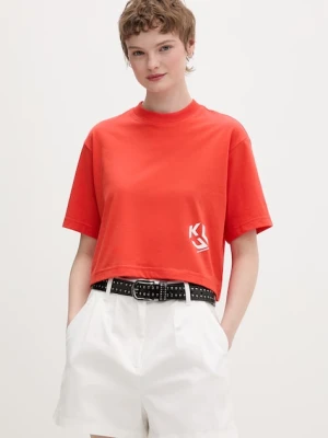 Karl Lagerfeld Jeans t-shirt z bawełną