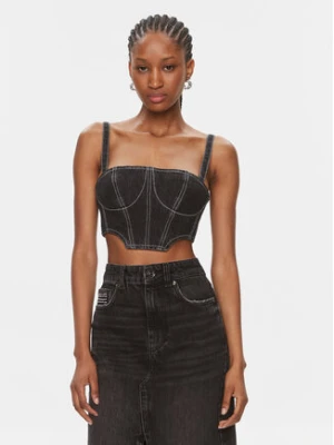 Karl Lagerfeld Jeans Top 240J1600 Czarny Slim Fit