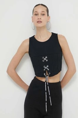 Karl Lagerfeld Jeans top damski kolor czarny