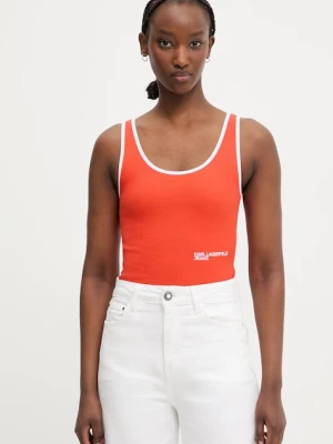 Karl Lagerfeld Jeans top damski z bawełny