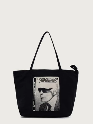 Karl Lagerfeld Jeans torba bawełniana czarny