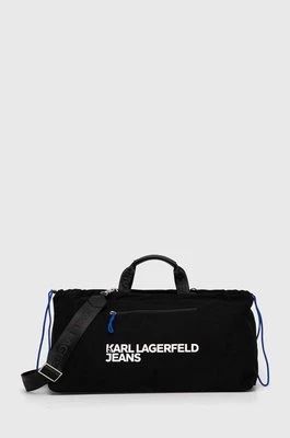 Karl Lagerfeld Jeans torba bawełniana kolor czarny