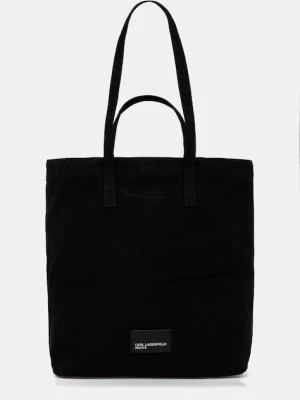 Karl Lagerfeld Jeans torba bawełniana kolor czarny B1W50001