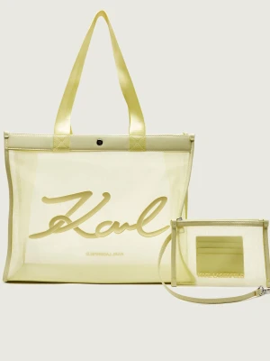 Karl Lagerfeld Jeans Torba plażowa + saszetka K/Signature