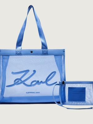 Karl Lagerfeld Jeans Torba plażowa + saszetka K/Signature