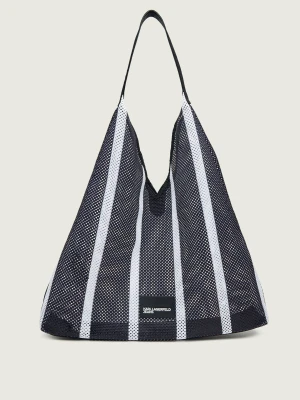 Karl Lagerfeld Jeans Torba plażowa Stripes Mesh