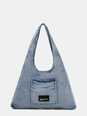 Karl Lagerfeld Jeans torebka jeansowa kolor niebieski B1W50005