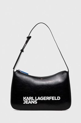 Karl Lagerfeld Jeans torebka ESSENTIAL LOGO BAGUETTE kolor czarny 241J3006
