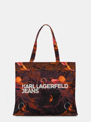 Karl Lagerfeld Jeans torebka kolor fioletowy A4W50041