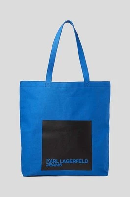 Karl Lagerfeld Jeans torebka kolor niebieski