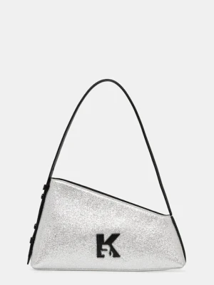 Karl Lagerfeld Jeans torebka kolor srebrny A4W30155