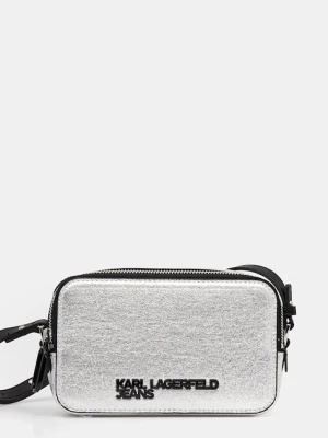 Karl Lagerfeld Jeans torebka kolor srebrny A4W30246