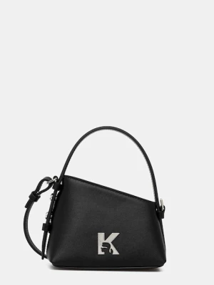 Karl Lagerfeld Jeans torebka skórzana kolor czarny A3W30289