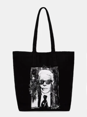 Karl Lagerfeld Jeans torebka tote damska bawełniana