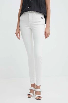 Karl Lagerfeld jeansy damskie kolor białyCHEAPER